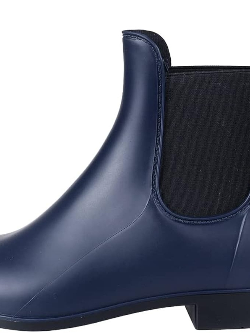 Khombu Navy & Black Chelsea Rain Ankle Boots